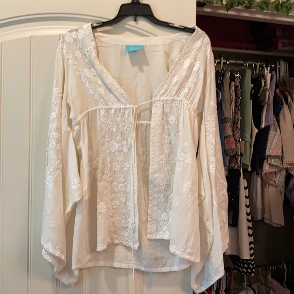cute white cover up